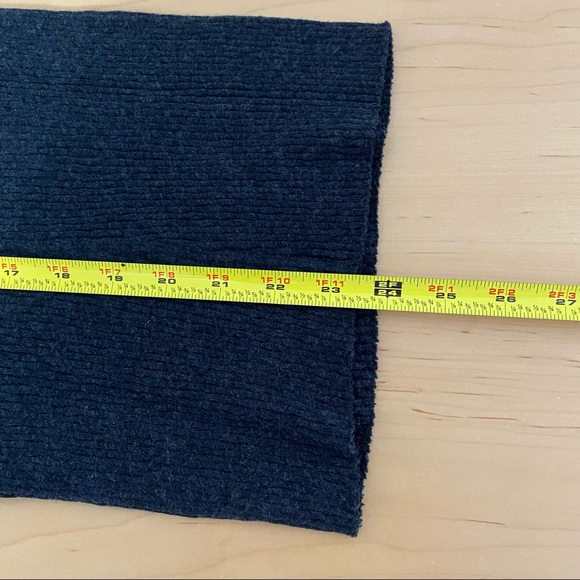 Enza Costa Cashmere Ribbed Henley Charcoal - Picture 10 of 14